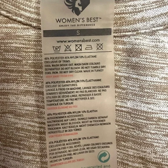 Women's Best long-sleeve, cropped workout top Size S - Picture 5 of 7